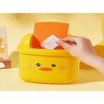 Mini basurera de escritorio con tapa giratoria decorativo cubo de almacenamiento FK23D-226 - Imagen 5