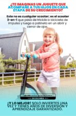 Scooter Monopatin 3 En 1 Triciclo Bicicleta Impulso - Imagen 6