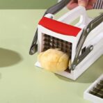 Maquina picadora de papas fritas rebanador de dos cuchillas FK23D-79 - Imagen 4