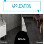 Azulejo adhesivo 30 x 30 negro marmolizado pegatina decorativa FK23D-236 - Imagen 4