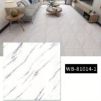 Baldosa adhesiva 60 x 60 blanco mate marmolizado pegatina decorativa 28PCS FK23D-268 - Imagen 2