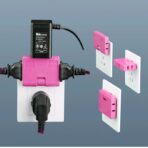 Multiconector 3 salidas de toma corriente adaptador FK22B-96