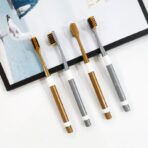 Cepillo dental cerdas de bambu set 2unid. cuidado bucal dientes FK23B-33 - Imagen 2