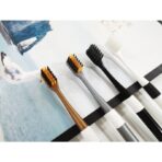 Cepillo dental cerdas de bambu set 2unid. cuidado bucal dientes FK23B-33 - Imagen 4