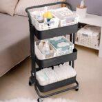 Estante rodante de 3 niveles organizador movil multifuncional FK23D-176 - Imagen 2