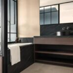 Azulejo adhesivo 60 x 30 negro satinado pegatina decorativa FK23D-248 - Imagen 2