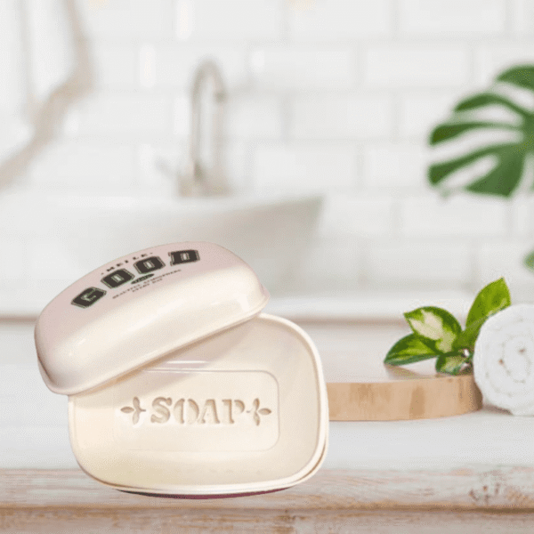 Porta jabon jabonera con tapa estuche viaje FK23D-208