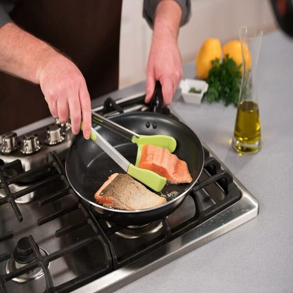 Espátulas de cocina 2 en 1 clever tongs #-09