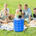 Molde siliconado para cubos de hielo cubeta portátil FK23D-101 - Imagen 3