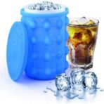 Hielera portátil siliconada con moldes para hielo FK23D-101A