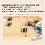 Masajeador inalambrico calefactor cervical 3 en 1 FK23D-106 - Imagen 5