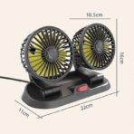 Ventilador doble refrigerante para carro FK23D-133 - Imagen 2