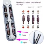 Kit de destornilladores de trinquete reparador de brocas FK23D-142 - Imagen 3