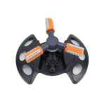 Aspersor rociador de riego 360 rotacion automatica de jardin negro naranja  FK23D-180