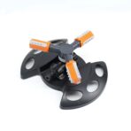 Aspersor rociador de riego 360 rotacion automatica de jardin negro naranja  FK23D-180 - Imagen 3