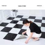 Azulejo adhesivo 30 x 30 negro marmolizado pegatina decorativa FK23D-236 - Imagen 3