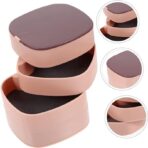 Joyero giratorio multifuncional con espejo almacenador accesorios portatil FK23D-42 - Imagen 2