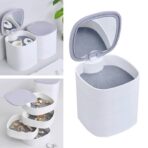 Joyero giratorio multifuncional con espejo almacenador accesorios portatil FK23D-42 - Imagen 6