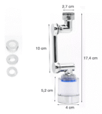 Extensor de grifo plástico con filtro purificador anti salpicaduras FK23D-12 - Imagen 6