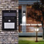 Lampara led recargable con energia solar y sensor de movimiento luz portatil FK23D-48 - Imagen 5