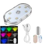 Luz LED tactil adhesiva para techo de carro multicolor FK23D-52 - Imagen 4