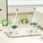 Pocillo vaso cocina baño utensilio Transparente FK23D-207 - Imagen 5