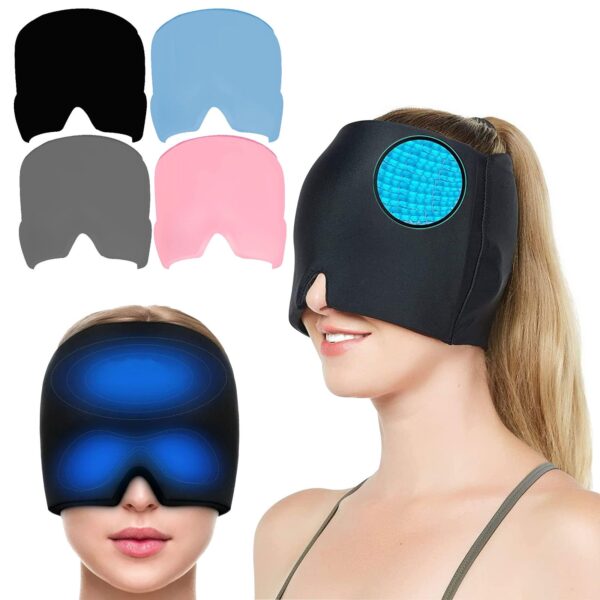 Gorro 180º Mascara de Gel Frío Control Migraña