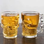 Vaso de Calavera setx6 unds en vidrio de lujo para whisky FK23B-67 - Imagen 5