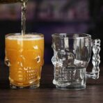 Vaso de Calavera setx6 unds en vidrio de lujo para whisky FK23B-67 - Imagen 6