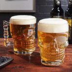Vaso de Calavera setx6 unds en vidrio de lujo para whisky FK23B-67