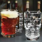 Vaso de Calavera setx6 unds en vidrio de lujo para whisky FK23B-67 - Imagen 3
