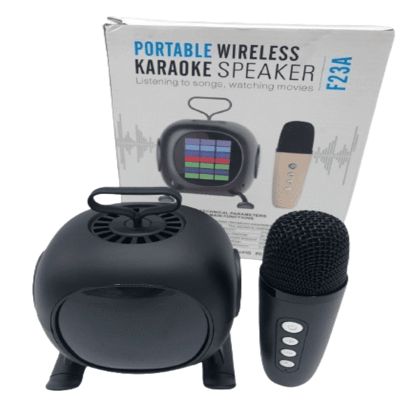 Mini parlante karaoke recargable inalambrico KF23D-97