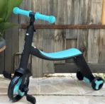 Scooter Monopatin 3 En 1 Triciclo Bicicleta Impulso - Imagen 3