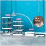 Zapatero multicapas organizador plegable para zapatos 3 niveles FK23D-91 - Imagen 4