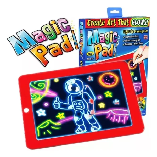 Tablero De Dibujo Con Luz Led Mágico Magic Pad