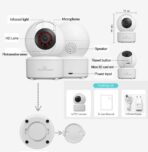 Camara Ip Wifi Doble Lente 360 Interior Sirenas Alarma R11-20C - Imagen 3