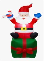 Adorno Navideño Inflable Santa Claus con luz led - Imagen 6