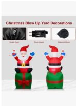 Adorno Navideño Inflable Santa Claus con luz led - Imagen 4