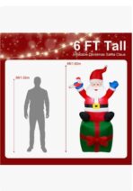 Adorno Navideño Inflable Santa Claus con luz led - Imagen 3