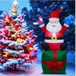 Adorno Navideño Inflable Santa Claus con luz led