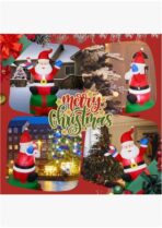 Adorno Navideño Inflable Santa Claus con luz led - Imagen 5