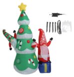 Adorno Navideño Inflable Santa Claus con luz led - Imagen 2