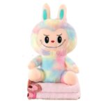 Peluche Labubu Colores + Cobija Estampada - Imagen 3