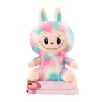 Peluche Labubu Colores + Cobija Estampada - Imagen 5