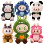 Peluche Labubu con Disfraz + Cobija