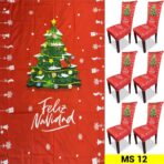 Set x6 Protector de silla y Mantel Navideño - Imagen 9