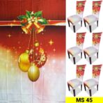 Set x6 Protector de silla y Mantel Navideño - Imagen 7