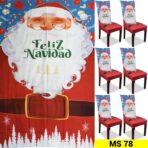 Set x6 Protector de silla y Mantel Navideño - Imagen 6