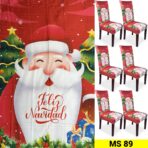 Set x6 Protector de silla y Mantel Navideño - Imagen 5