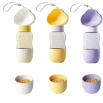 Bebedero con deposito para alimentos para mascota